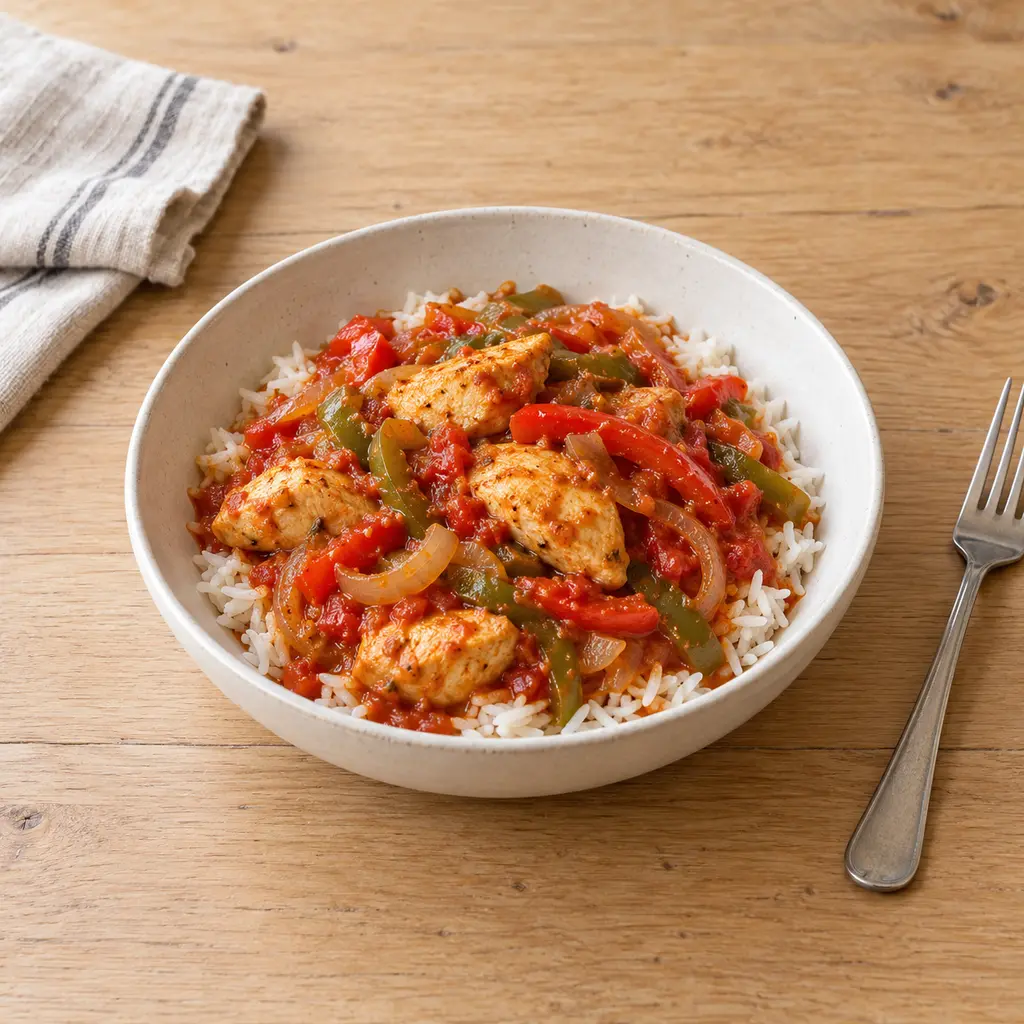 Poulet basquaise au paprika fumé