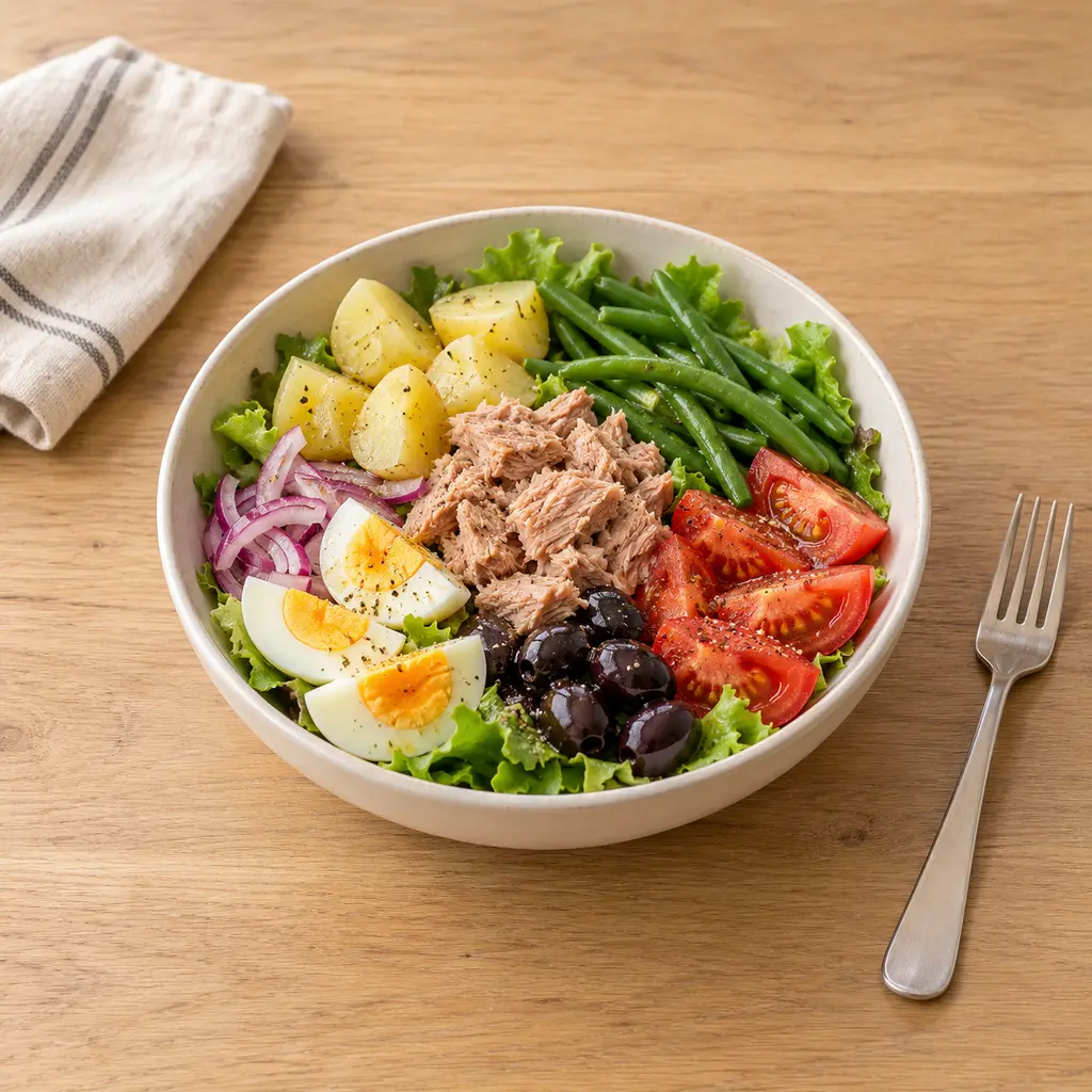 Salade niçoise en bowl