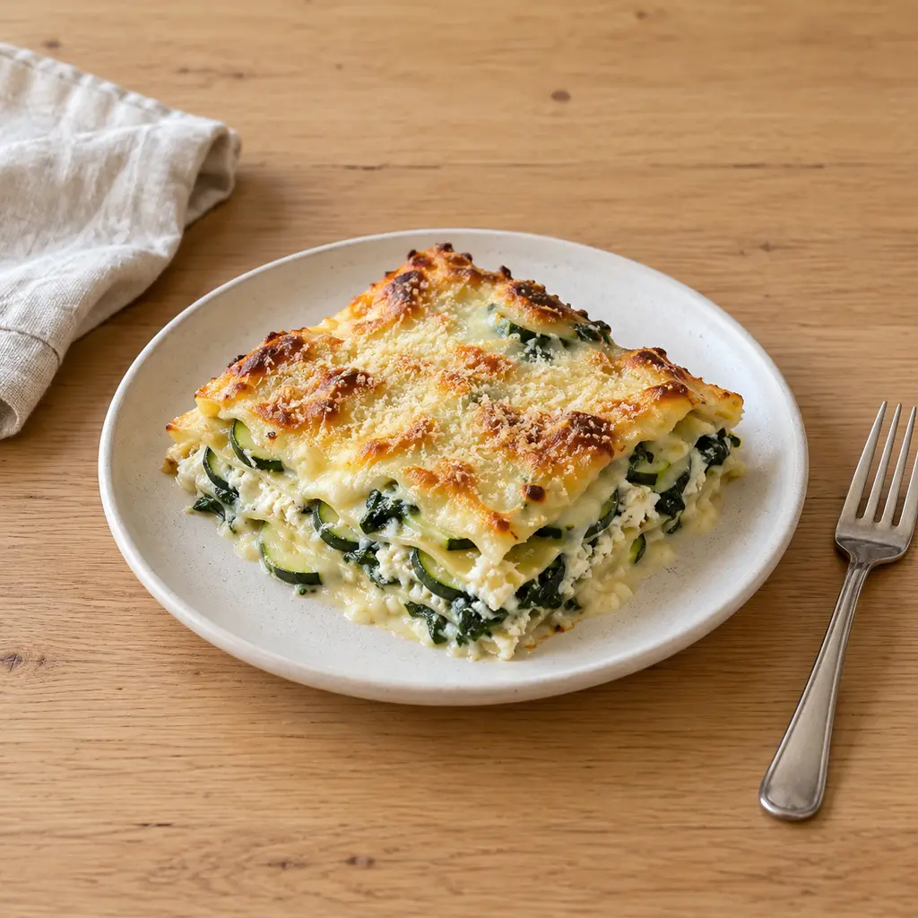 Lasagnes courgettes, épinards et ricotta