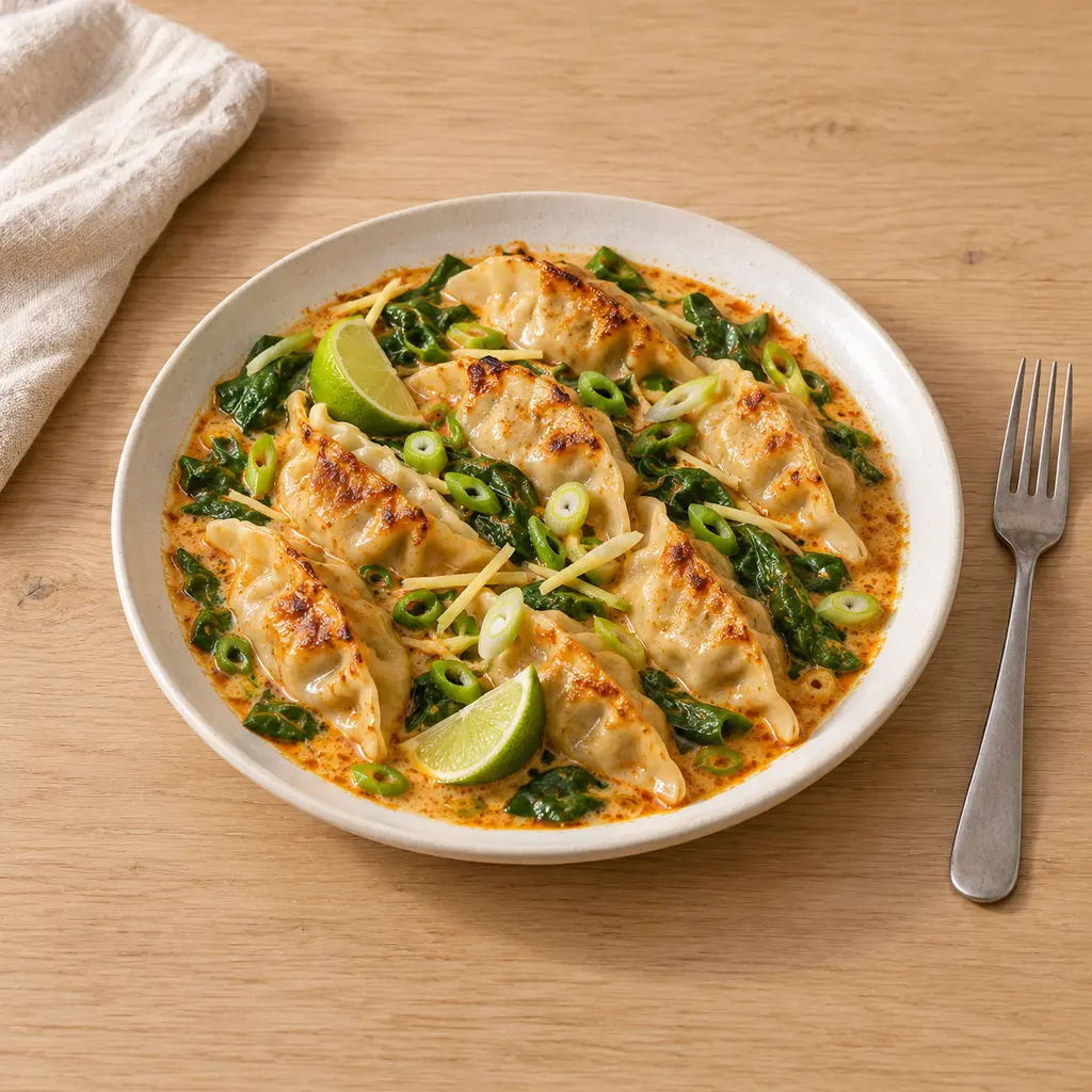 Dumpling bake coco-curry