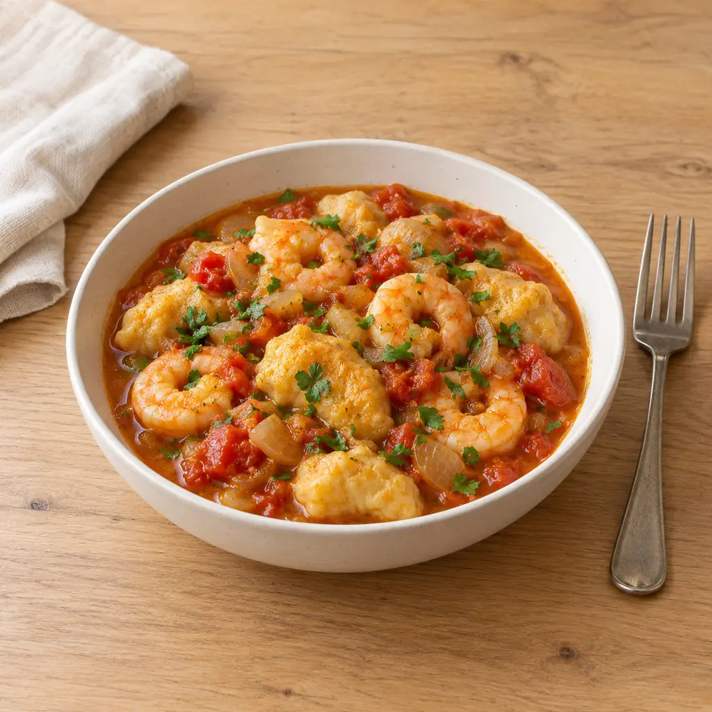 Dombrés aux crevettes
